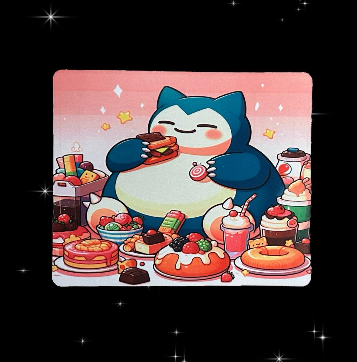 Snorlax & Dessert Mouse Pad