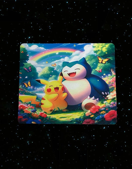 Pikachu & Snorlax Mouse Pad