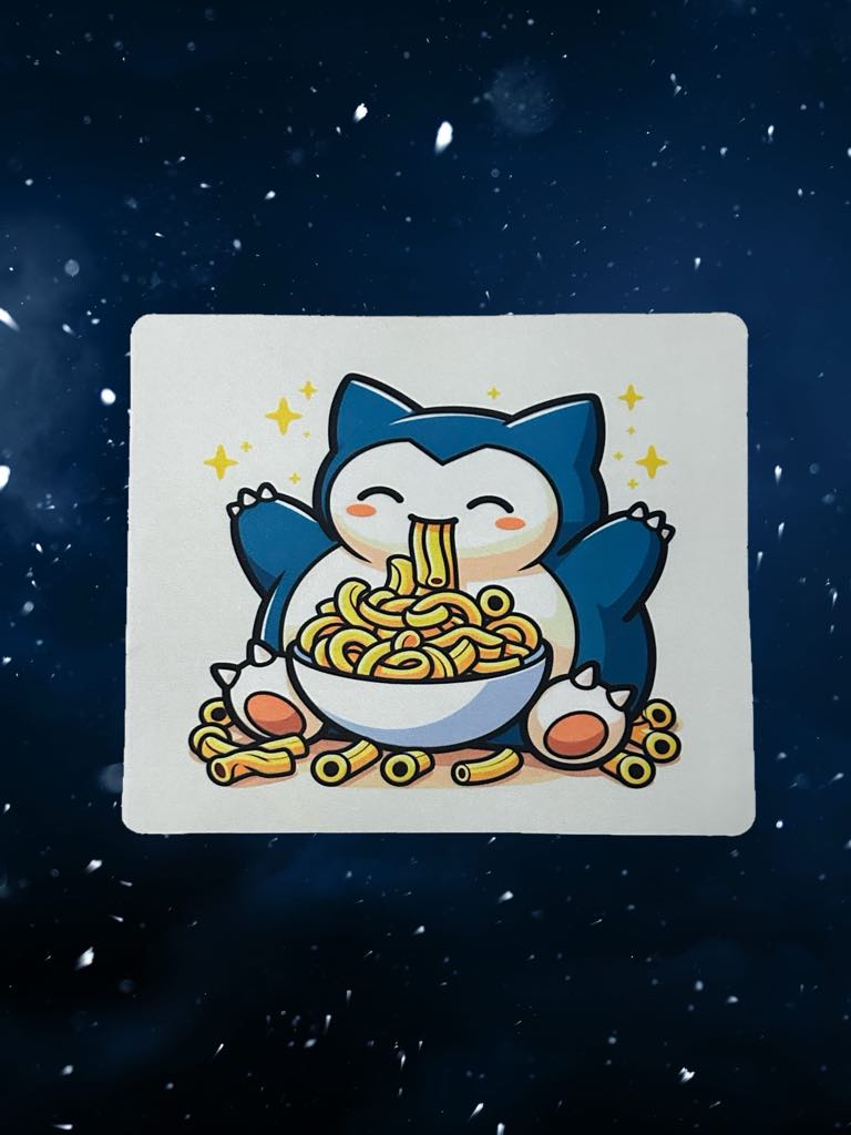 Snorlax & Pasta Mouse Pad