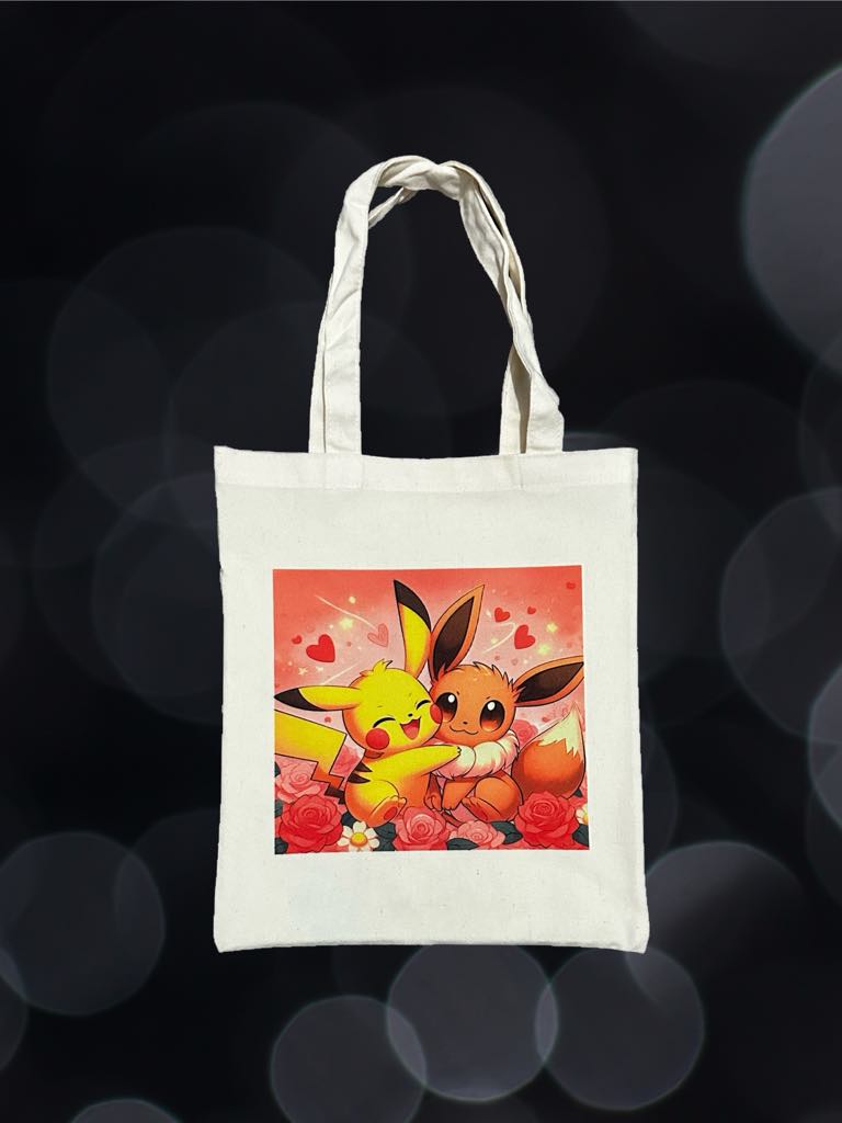 Eevee & Pikachu Tote Bag