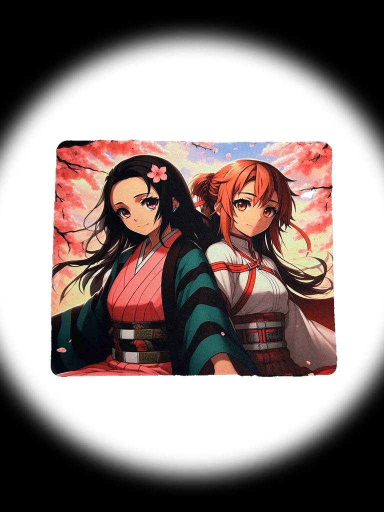 Nezuko & Asuna Mouse Pad